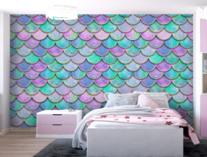 טפט | קשקשים ורוד ירוק