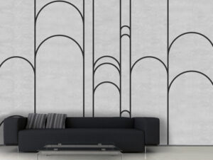 טפט | טקסטורת בטון ופסים מעוצבים