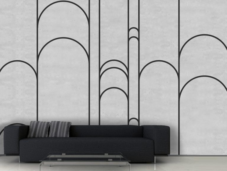 טפט | טקסטורת בטון ופסים מעוצבים