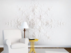 טפט | עיצוב תלת מימדי לבן