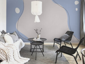 טפט | עיצוב אבסטרקטי כחלחל