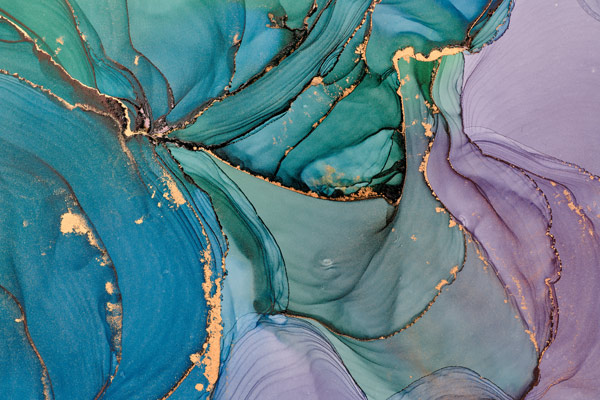 טפט | צורות שיש אבסטרקטי בצבעי סגול כחול וטורקיז