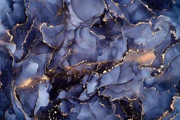 טפט | צורות שיש אבסטרקטי בצבעי סגול כהה וזהב