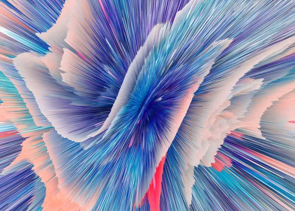 טפט | פיצוץ אבסטרקטי בורוד וכחול