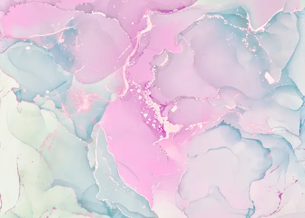 טפט | צורות שיש אבסטרקטי בגווני ורוד ותכלת פסטלי