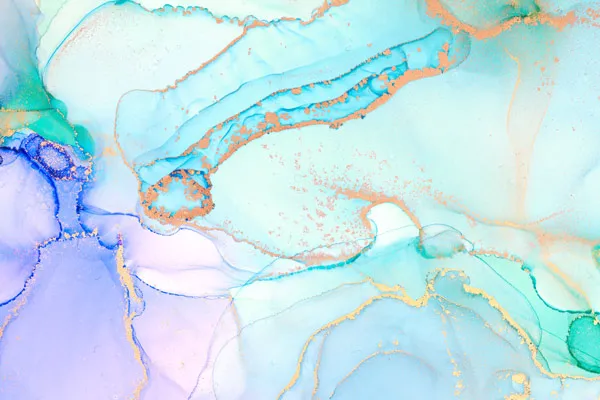 טפט | צורות שיש אבסטרקטי בטורקיז וסגול