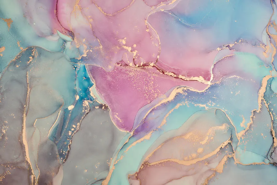 טפט | צורות שיש אבסטרקטי בצבעי בצבעי אפור ורוד ותכלת