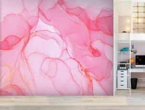 טפט | צורות שיש אבסטרקטי בצבעי ורוד בהיר