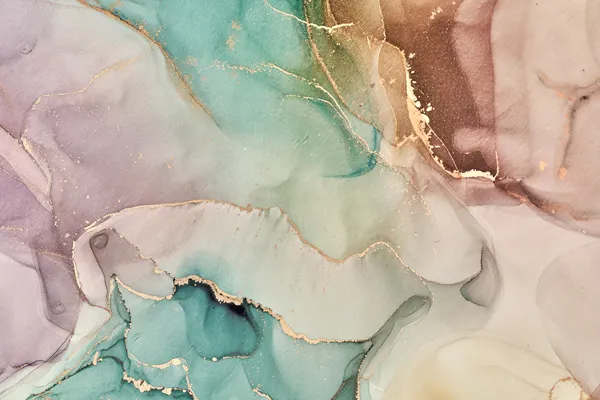 טפט | צורות שיש אבסטרקטי בצבעי חום זהב וירוק