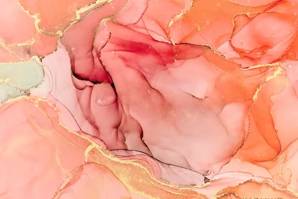 טפט | צורות שיש אבסטרקטי בצבעי אדום וכתום