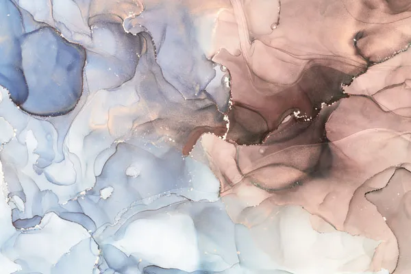 טפט | צורות שיש אבסטרקטי בצבעי ורוד ותכלת דהוי