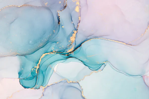 טפט | צורות שיש אבסטרקטי בגוונים בהירים של ורוד וטורקיז