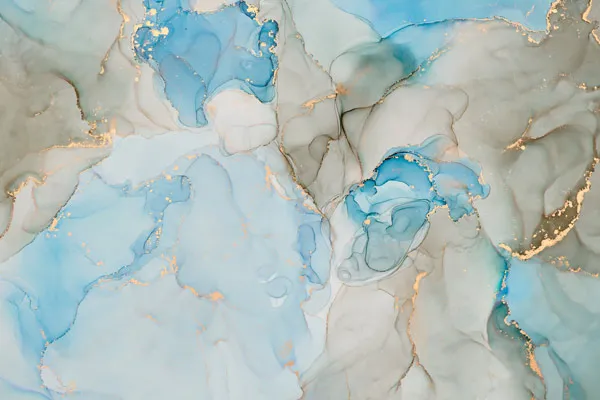 טפט | צורות שיש אבסטרקטי בצבעי אפור בהיר ותכלת