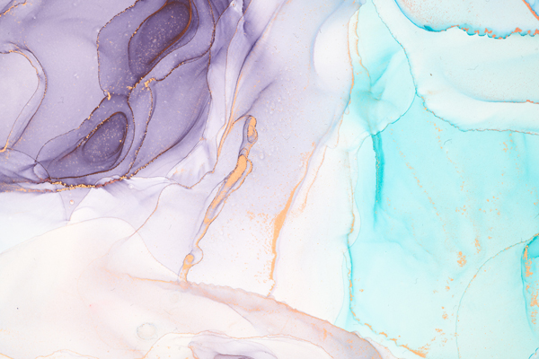 טפט | צורות שיש אבסטרקטי בצבעי תכלת וסגול עדין