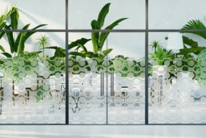 מדבקה חלבית | גלים ועיגולים