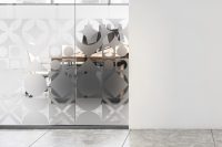 מדבקה חלבית | צורות אריחים