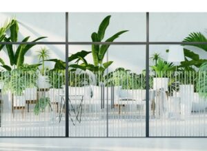 מדבקה חלבית | עצים גבוהים