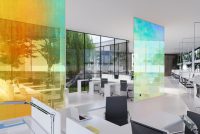 מדבקה לזכוכית | ציפוי דיכרואי כחול סגול