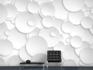 מדבקת טפט | עיגולי תלת מימד