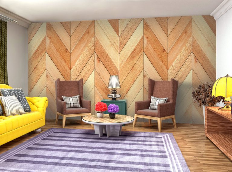 מדבקת טפט | עיצוב מעץ