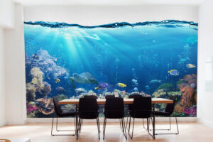 מדבקת טפט | שונית כחולה