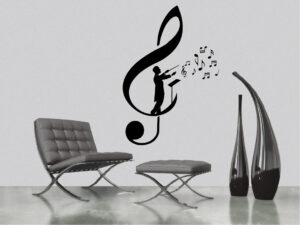 מדבקת קיר | מנצח מוזיקה