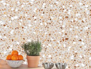 מדבקת טפט | אבנים כתומות