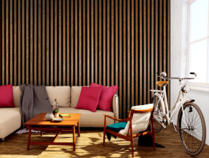 מדבקת טפט | קרשים דקים מרווחים