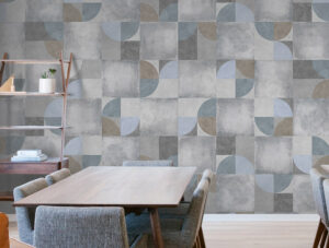 מדבקת טפט | אריחי אבן גוון קריר