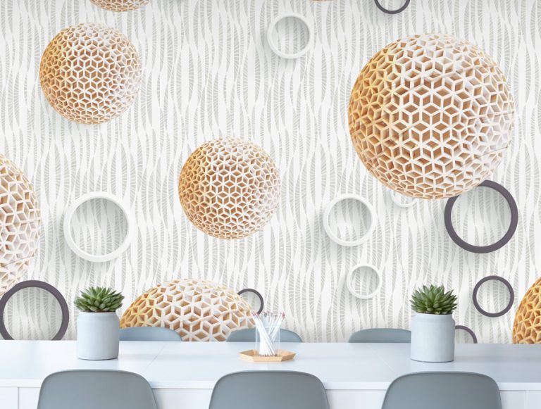 מדבקת טפט | כדורים מגניבים