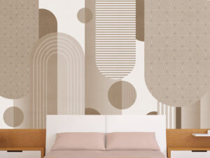 מדבקת קיר | עיצוב מודרני חום