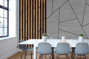 מדבקת טפט | טקסטורת בטון ועץ