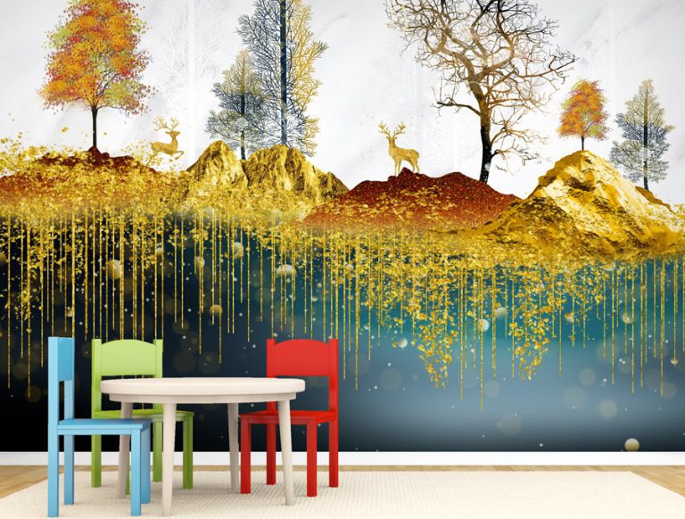 מדבקת טפט | אילים ביער קסום