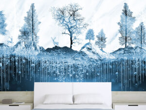 מדבקת טפט | אילים ביער קסום מקרח