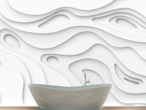 מדבקת טפט | בורות לבנים