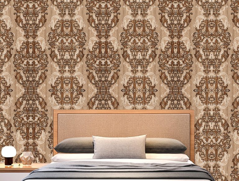 מדבקת טפט | חריטות עץ מעוצבות