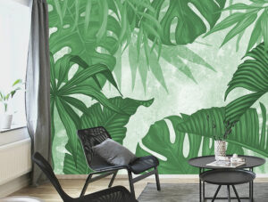 מדבקת טפט | עלים ירוקים