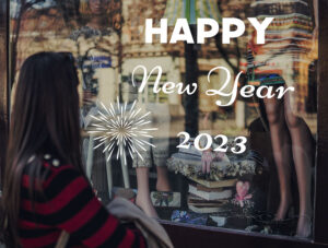 מדבקה לחלון ראווה | שנה חדשה 2023