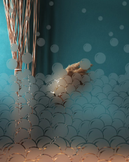 מדבקה חלבית | בועות חלביות