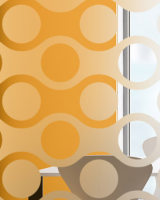 מדבקה חלבית | גלים ועיגולים