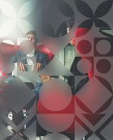 מדבקה חלבית | צורות אריחים