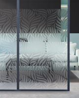 מדבקה חלבית | עלים מפותלים