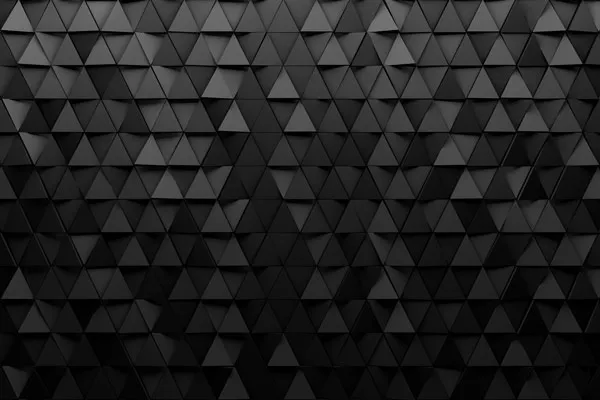 מדבקת טפט | משולשים שחורים תלת מימד