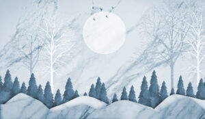 מדבקת טפט | טבע שיש כחול