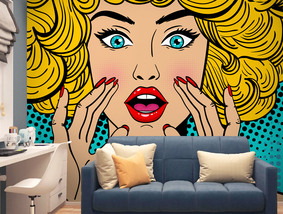 מדבקת טפט | גברת קומיקס