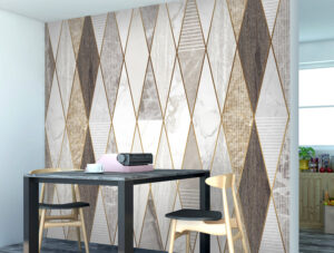 מדבקת טפט | טקסטורות של שיש ועץ