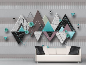 מדבקת טפט | עיצוב אבסטרקטי טקסטורות שיש