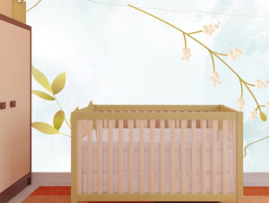 מדבקת טפט | עלים עדינים