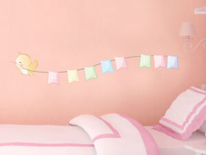 מדבקת קיר | ציפור יום טוב