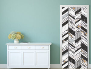 טפט לדלת | דלת חצי שיש